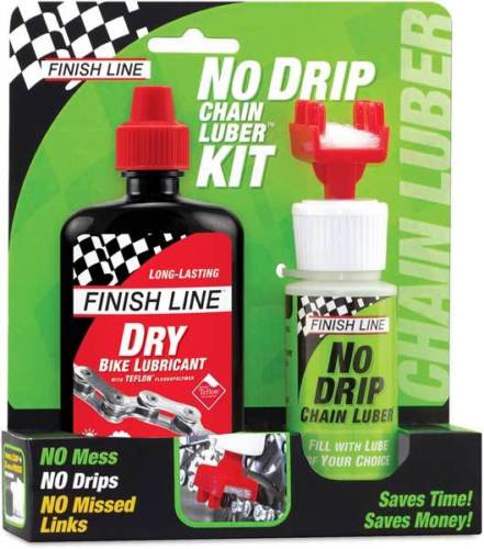 Kit Finish Line NO DRIP distributore dÃƒÂ¢Ã¢â€šÂ¬Ã¢â€žÂ¢olio con TeflonÃƒâ€šÃ‚Â®-Plus lubrificante asciutto da 120 ml  