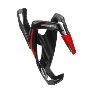 Porta-borraccia Elite CustomRacePlus - nero lucido / rosso