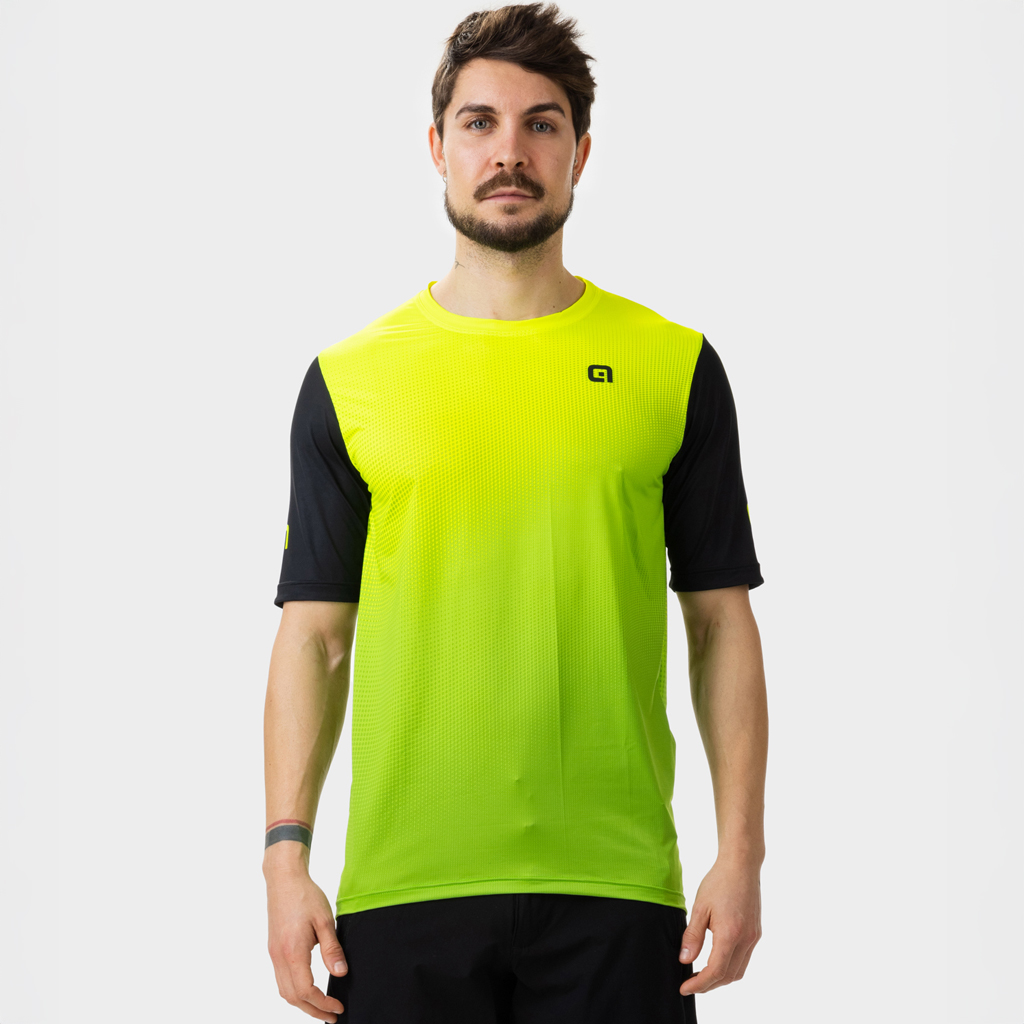 Maglia MTB Maniche Corte Uomo Alè TWIST VERDE LIME