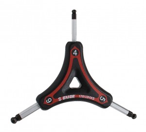 Chiave per vite a brugola Unior - rosso,est. sfera 4, 5 e 6mm,1781/2HXS-US