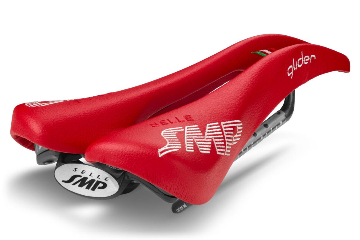 Sella SMP GLIDER Carbon  ROSSO