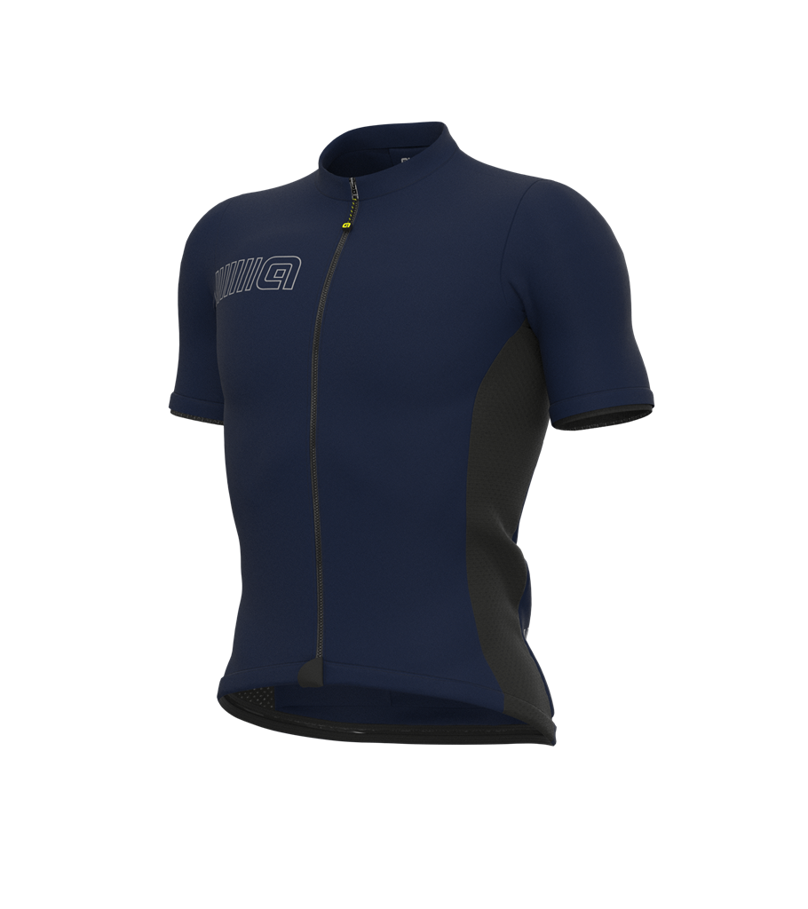 Maglia Maniche Corte Uomo Alè COLOR BLOCK BLU MARINO