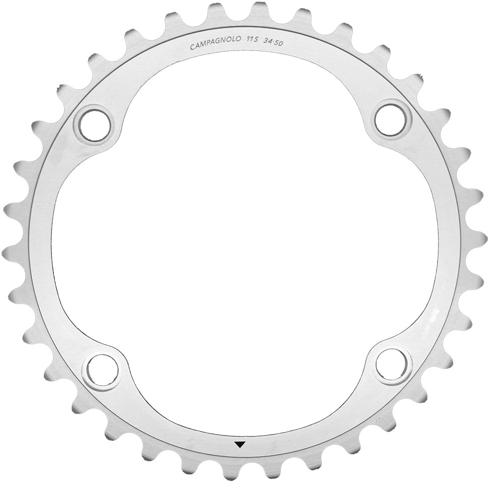 Ruota dentata+viti Campagnolo - 34 denti, 11v, argento