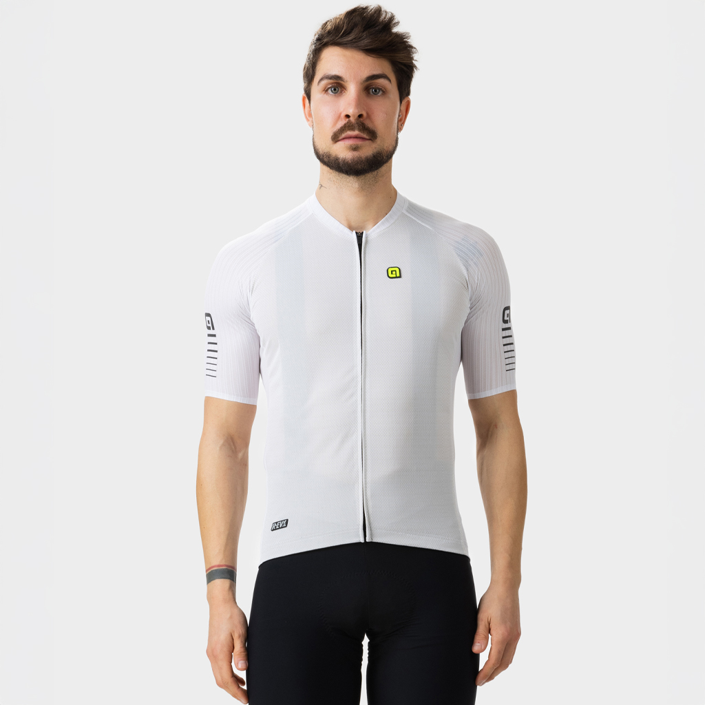 Maglia Maniche Corte Uomo Alè SILVER COOLING BIANCO