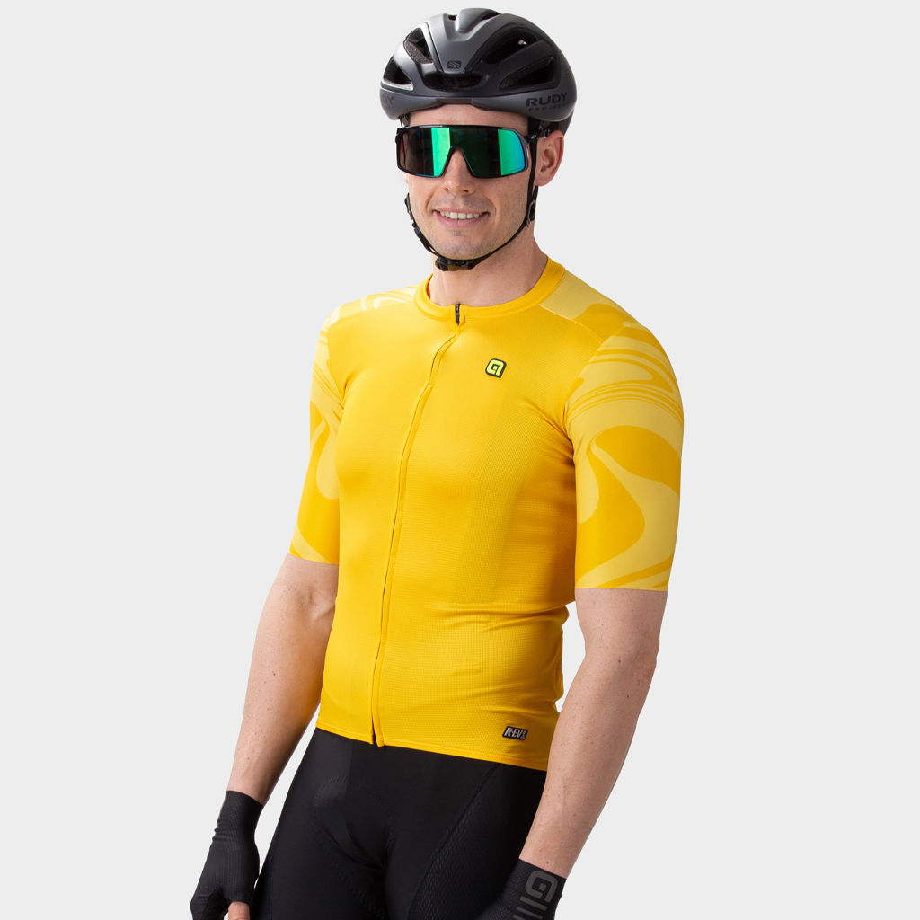 Maglia Maniche Corte Uomo Alè ARTIKA GIALLO