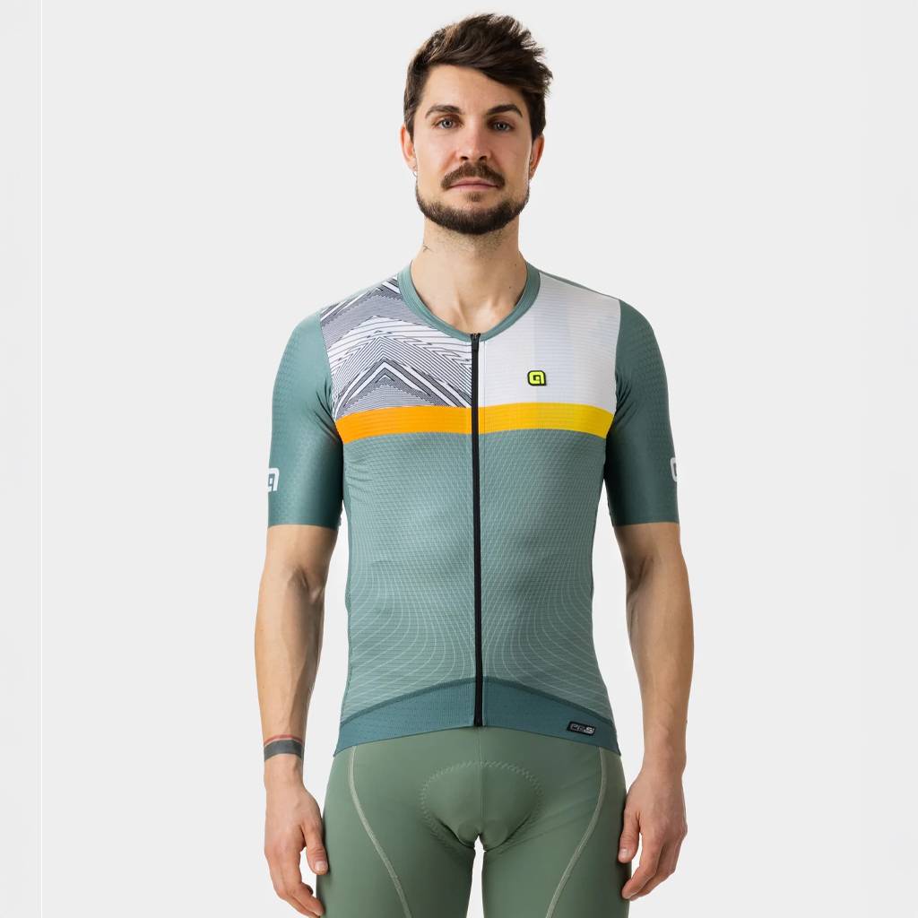 Maglia Maniche Corte Uomo Alè ZIG ZAG VERDE