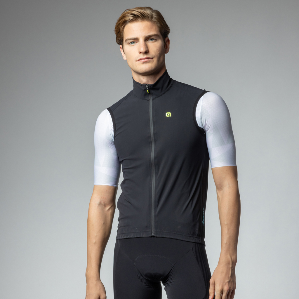 Gilet Smanicato Antipioggia Alè RACING NERO