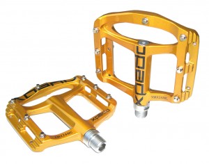 Pedali Xpedo SPRY - gold , 9/16