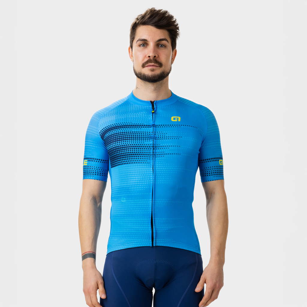 Maglia Maniche Corte Uomo Alè TURBO AZZURRO CIELO