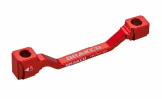 Adattatore Pinza Freno Front 180-2  ROSSO