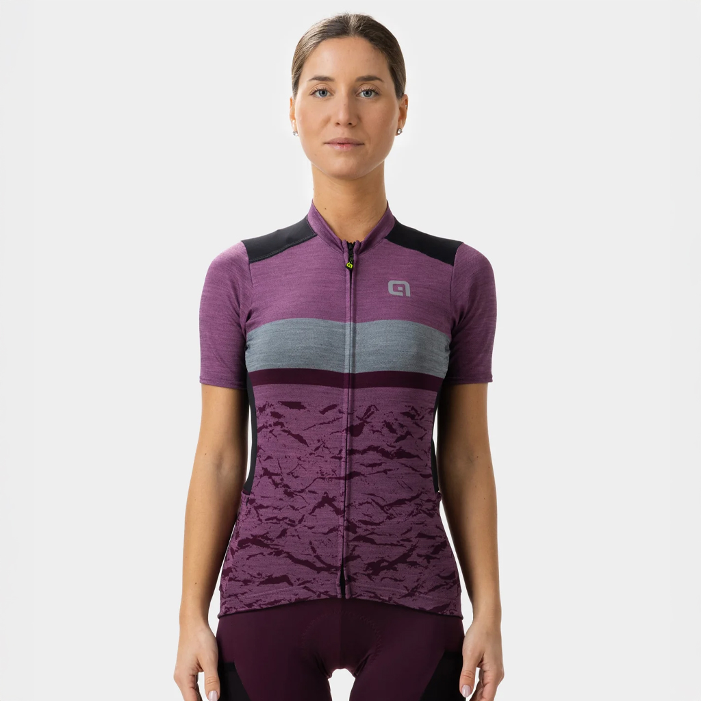 Maglia Gravel Maniche Corte Donna Alè EARTH LADY VIOLA