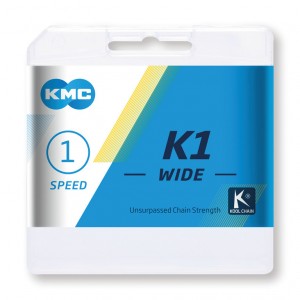 Catena KMC K1 Wide arg./nero - 1/2 x 1/8