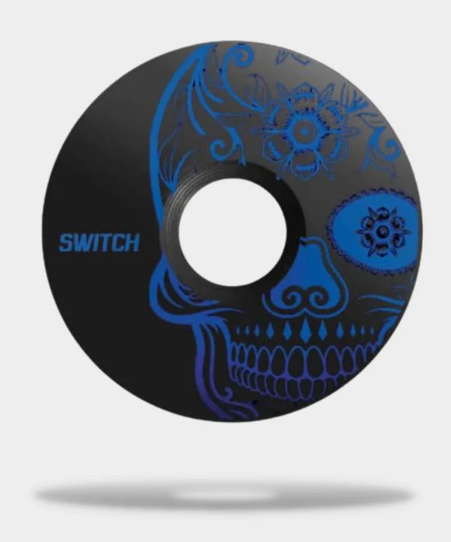 Top Cap Alloy Skull  AZZURRO