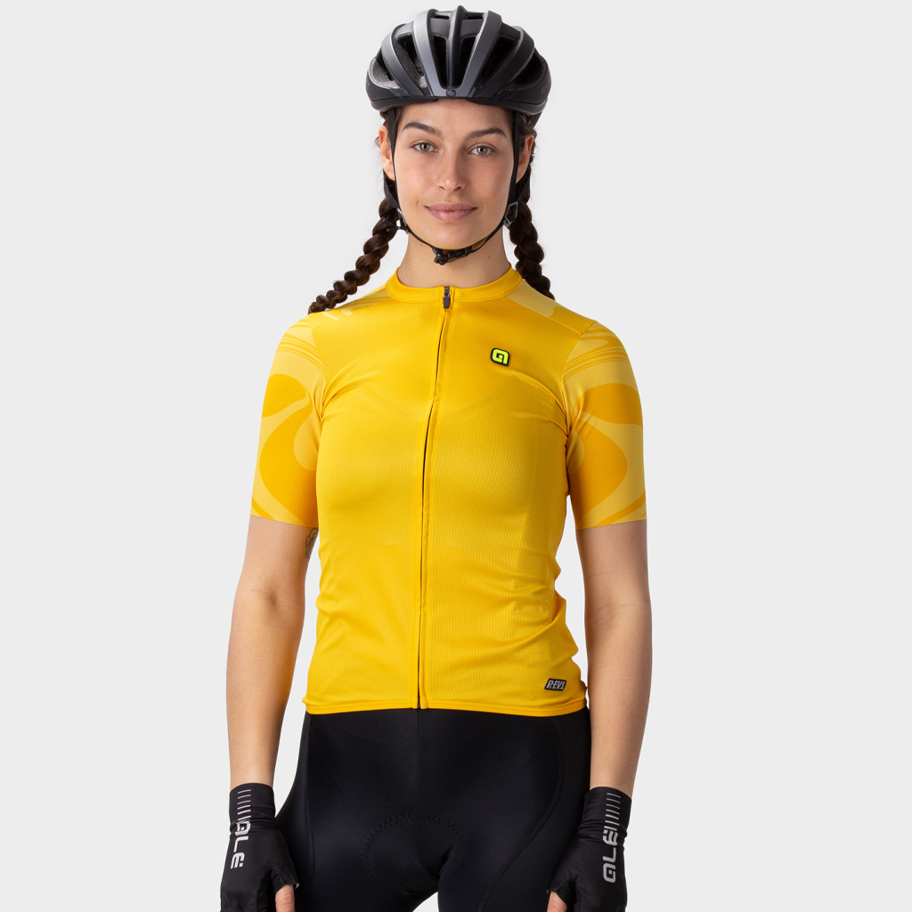 Maglia Maniche Corte Donna Alè ARTIKA LADY GIALLO