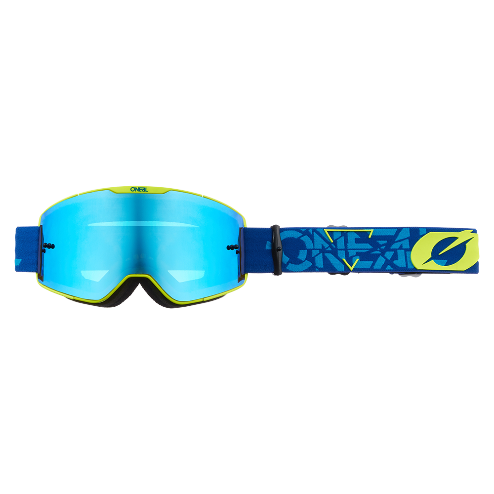 Maschera O'Neal B20 V.22 Strain - Radium Blue UNICA BLUE/NEON YELLOW