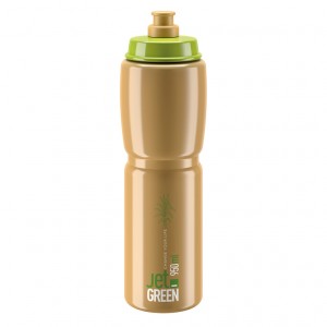 Borraccia Elite Jet Green - 950ml, verde/marrone