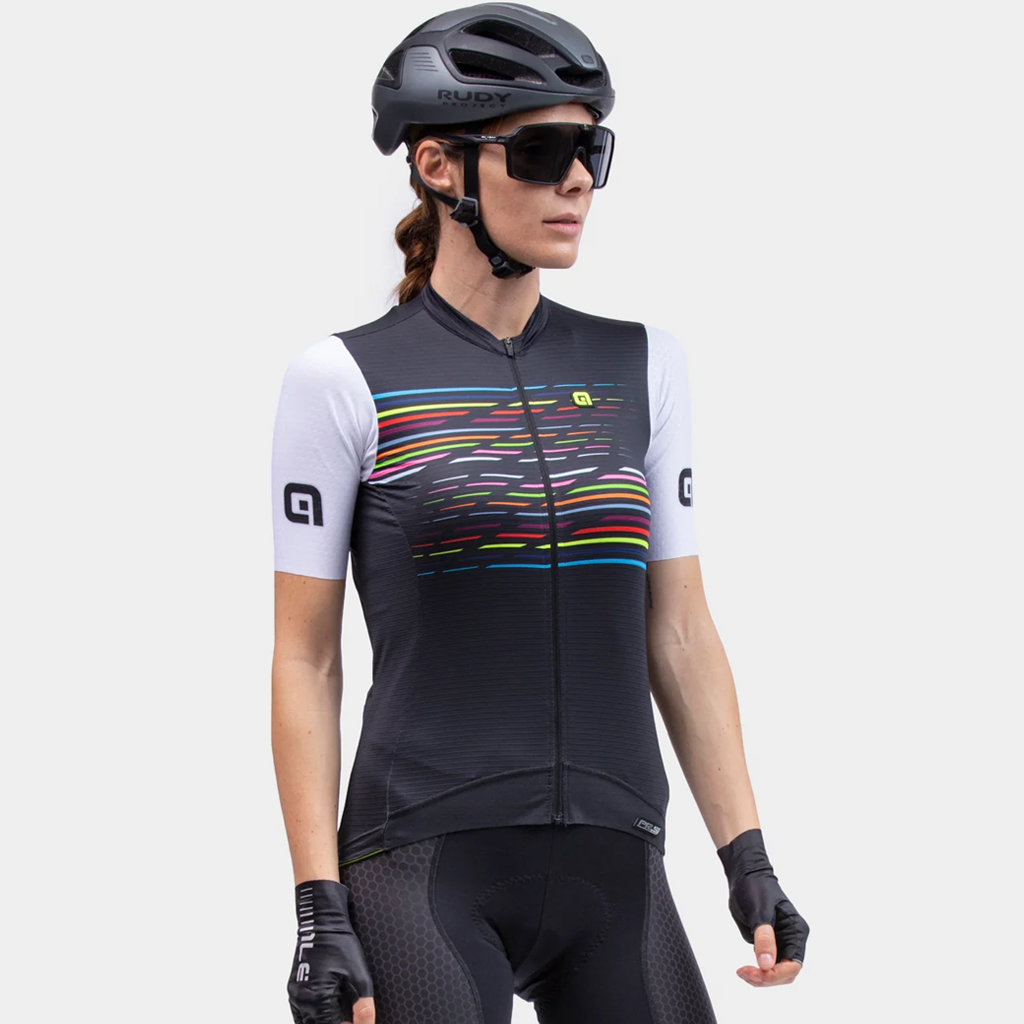 Maglia Maniche Corte Donna Alè LOGO LADY NERO