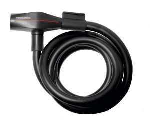 Lucc.spirale cavo Trelock 180cm Ø 15 mm - SK 415/180, nero con supporto ZK 234