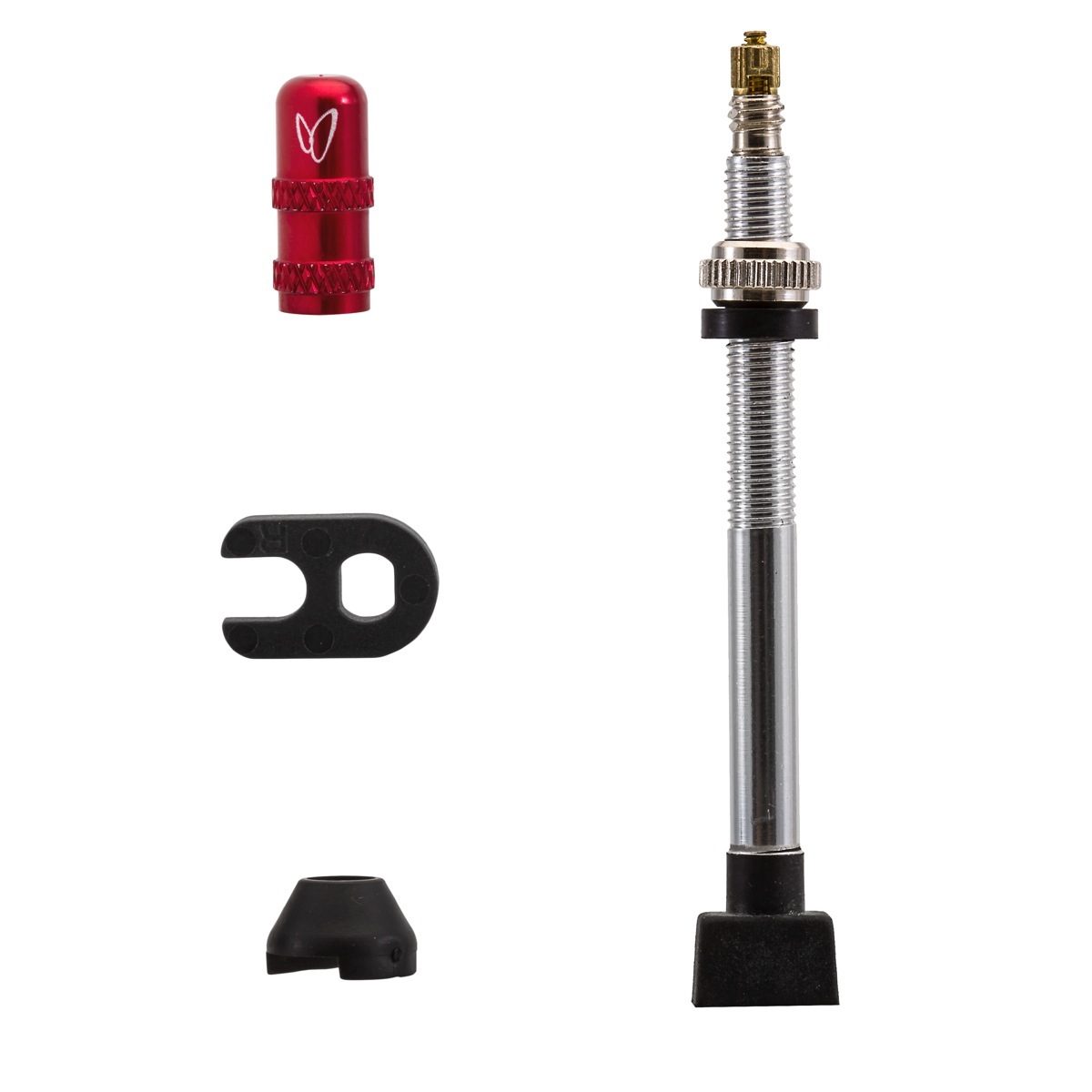 Effetto Mariposa Valvole Tubeless Caffelatex Tubeless Valve SILVER 70mm. x2  