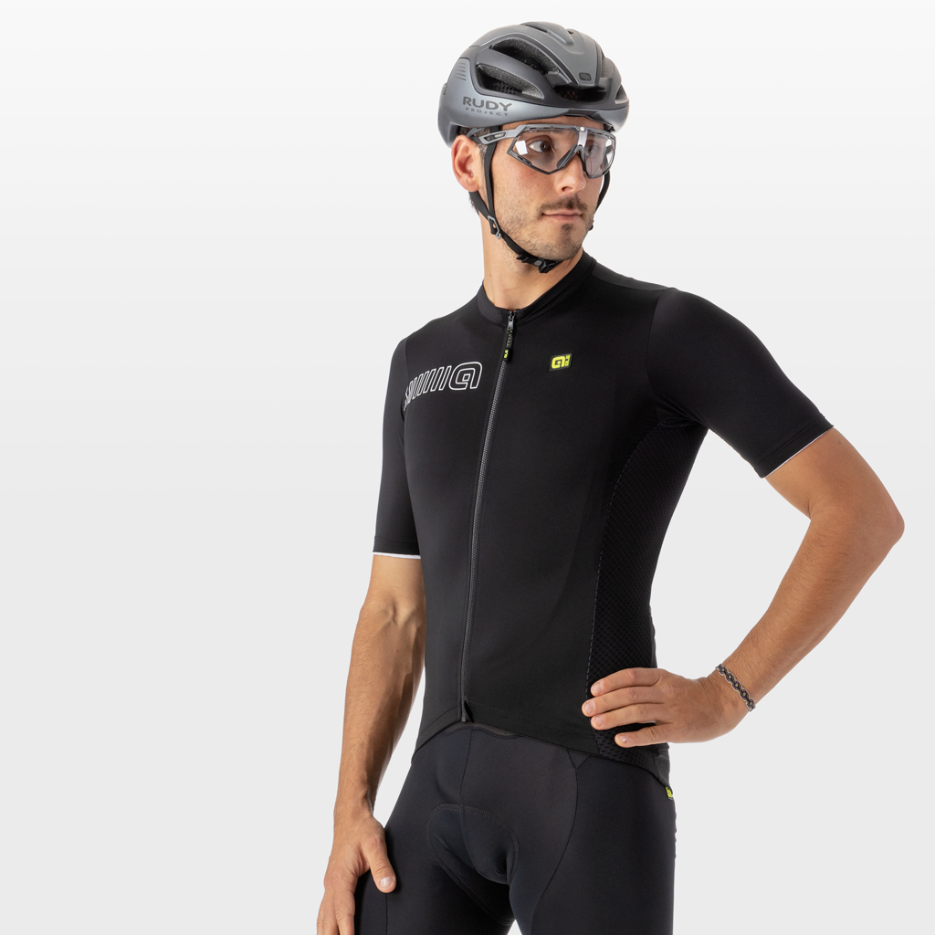 Maglia Maniche Corte Uomo Alè COLOR BLOCK NERO