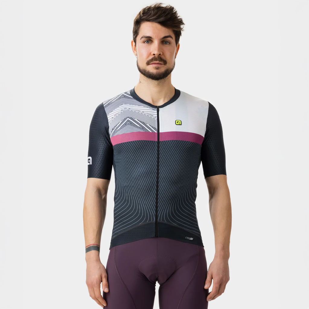 Maglia Maniche Corte Uomo Alè ZIG ZAG NERO