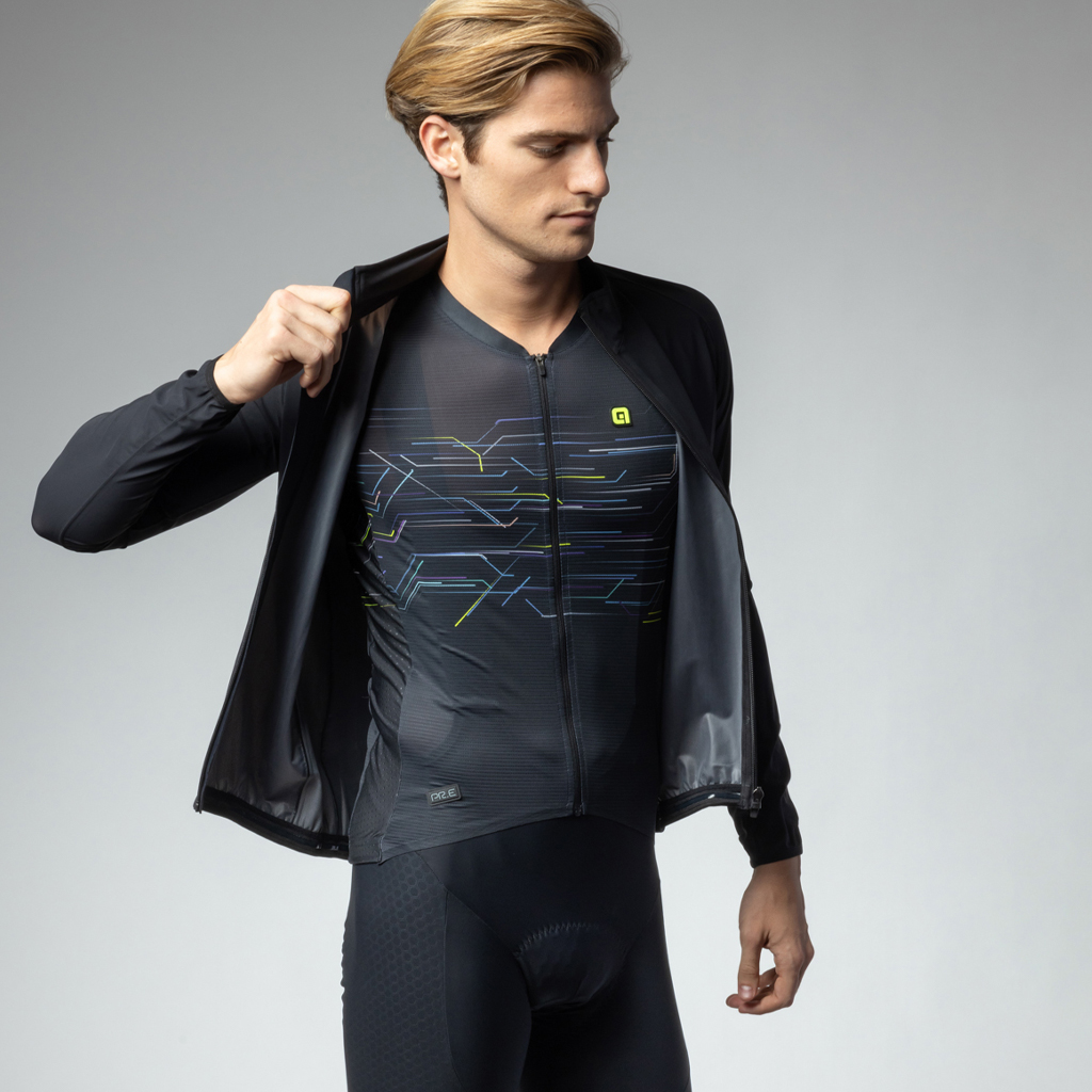 Giubbino Antipioggia Alè RACING NERO