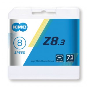 Catena per cambio KMC Z8 arg./grigio - 1/2