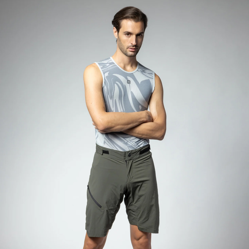 Pantaloncino Gravel Uomo Alè OVERLAND VERDE OLIVA