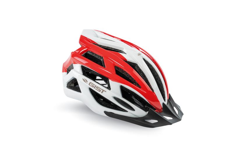 Casco Gist Planet Plus BIANCO-ROSSO