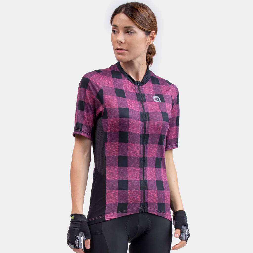 Maglia Gravel Maniche Corte Donna Alè SCOTTISH LADY BLU
