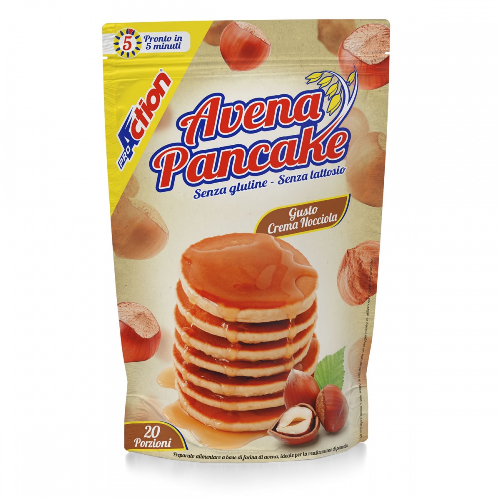 ProAction AVENA PANCAKE Nocciola - Sacchetto 1000 gr.  