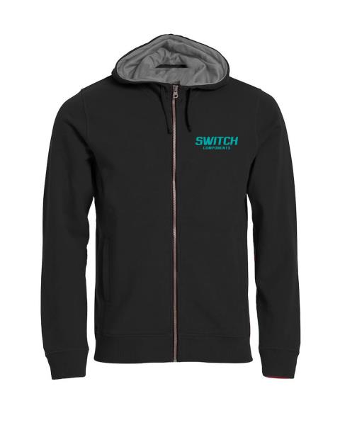 Felpa Switch con cerniera NERO
