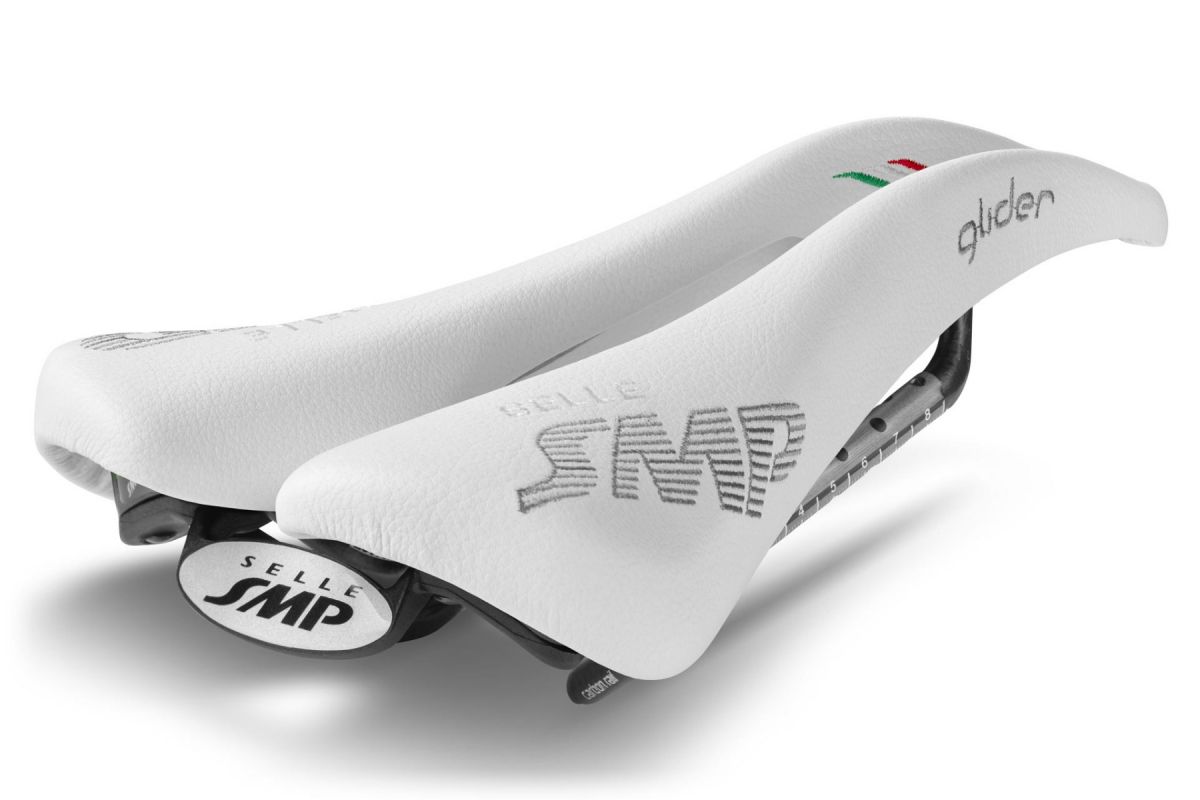 Sella SMP GLIDER Carbon  BIANCO