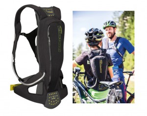 Zaino protettore Komperdell Juniorpack - con sacca per bere, nero, T.  M, 130-140